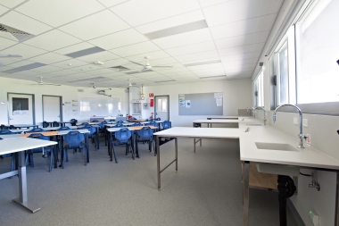 Photo of the Science labs.